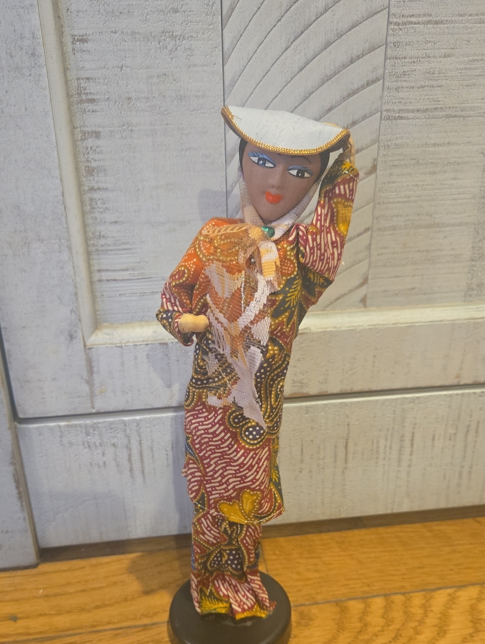 Indonsian Doll On Stand Vintage